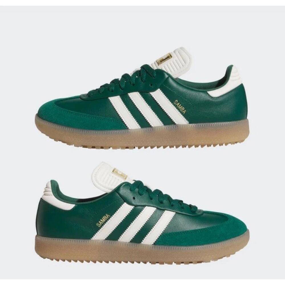 adidas Samba Golf Shoes Collegiate Green/Off White/Gum4 JP8652 Size 11 - Picture 2 of 9